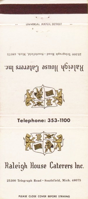 The Raleigh House - Matchbook